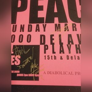 Our Lady Peace signed concert poster